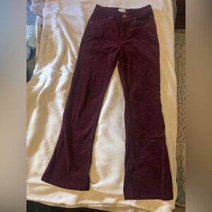 Burgundy Corduroy Pants